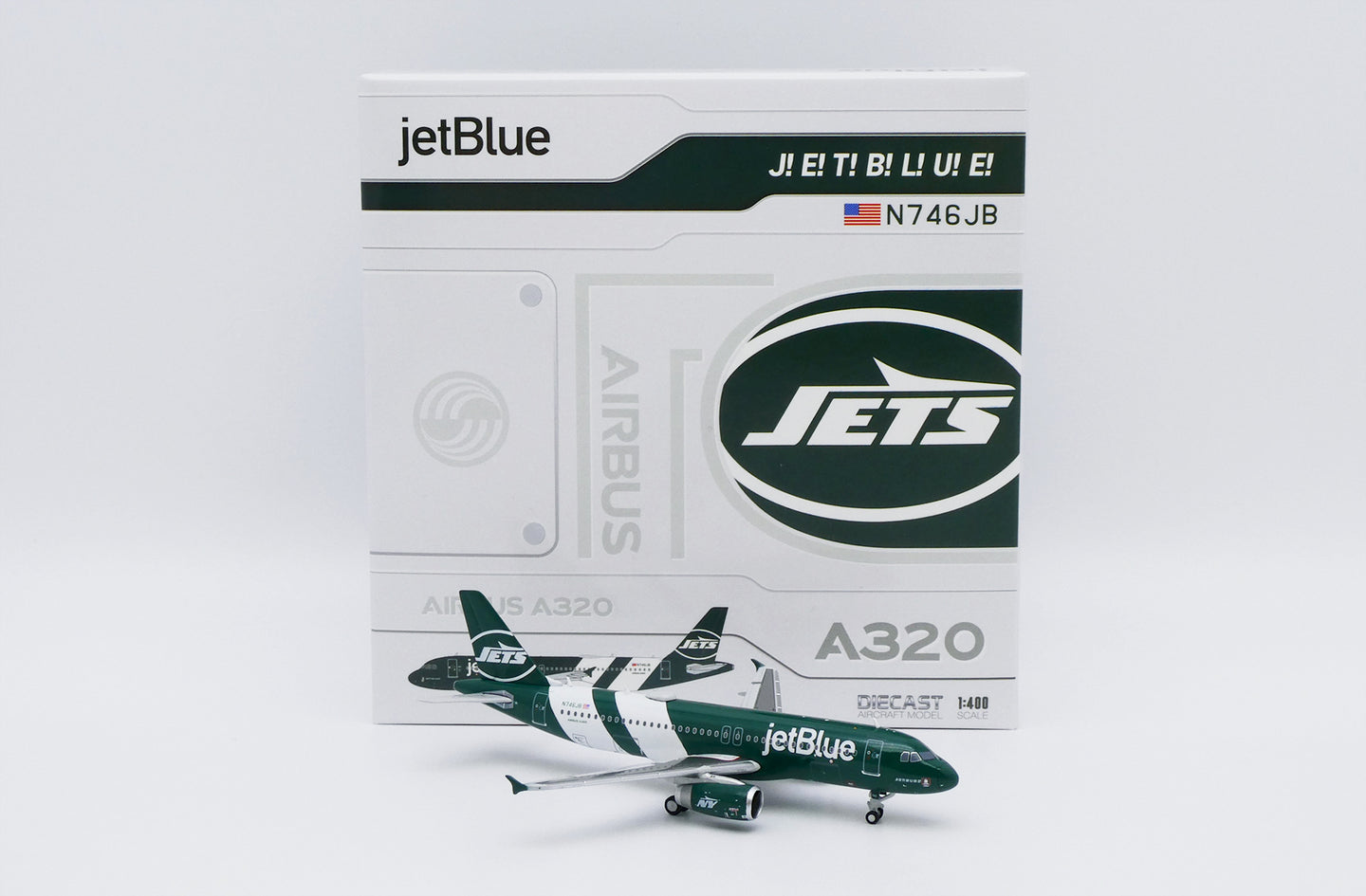 JC WINGS A320 JETBLUE 'NEW YORK JETS' REG: N746JB