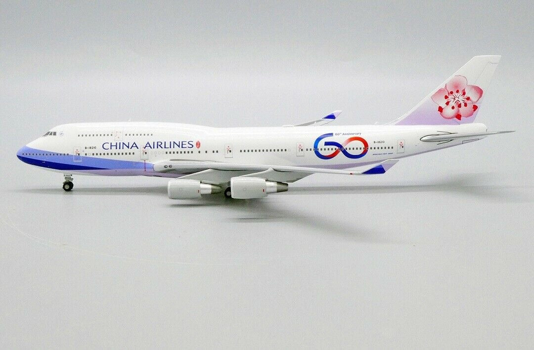 JC WINGS B747-400 CHINA AIRLINES "60TH ANNIVERSARY" REG: B-18210