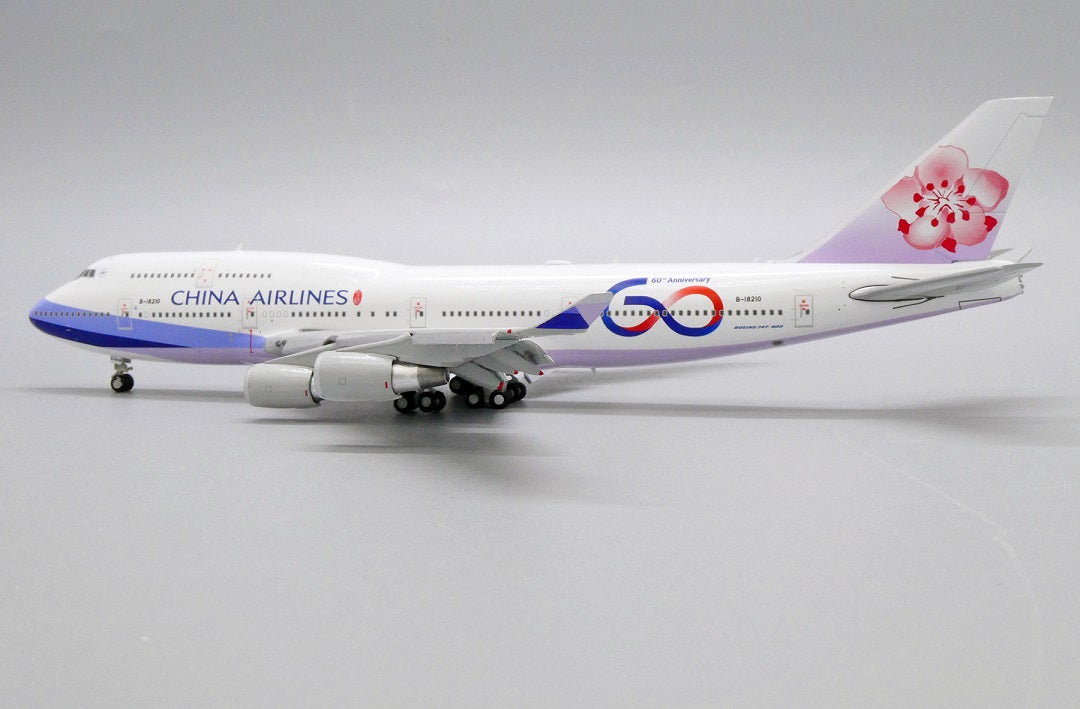 JC WINGS B747-400 CHINA AIRLINES "60TH ANNIVERSARY" (FLAP DOWN) REG: B-18210