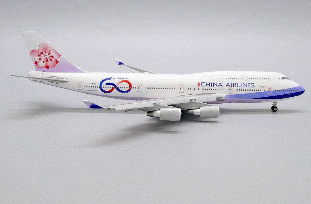 JC WINGS B747-400 CHINA AIRLINES "60TH ANNIVERSARY" (FLAP DOWN) REG: B-18210