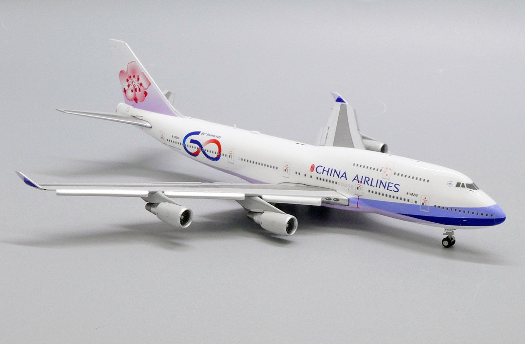 JC WINGS B747-400 CHINA AIRLINES "60TH ANNIVERSARY" (FLAP DOWN) REG: B-18210
