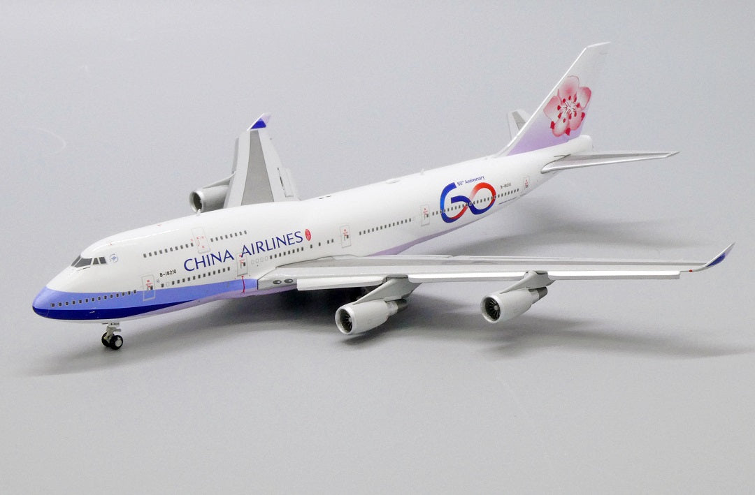 JC WINGS B747-400 CHINA AIRLINES "60TH ANNIVERSARY" (FLAP DOWN) REG: B-18210