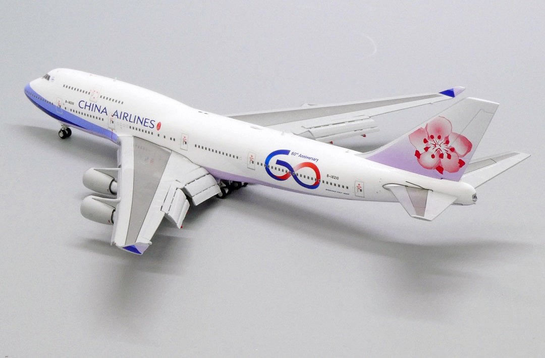 JC WINGS B747-400 CHINA AIRLINES "60TH ANNIVERSARY" (FLAP DOWN) REG: B-18210