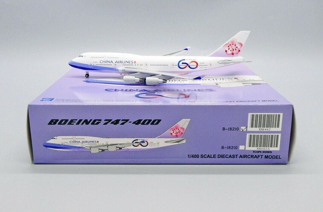 JC WINGS B747-400 CHINA AIRLINES "60TH ANNIVERSARY" REG: B-18210