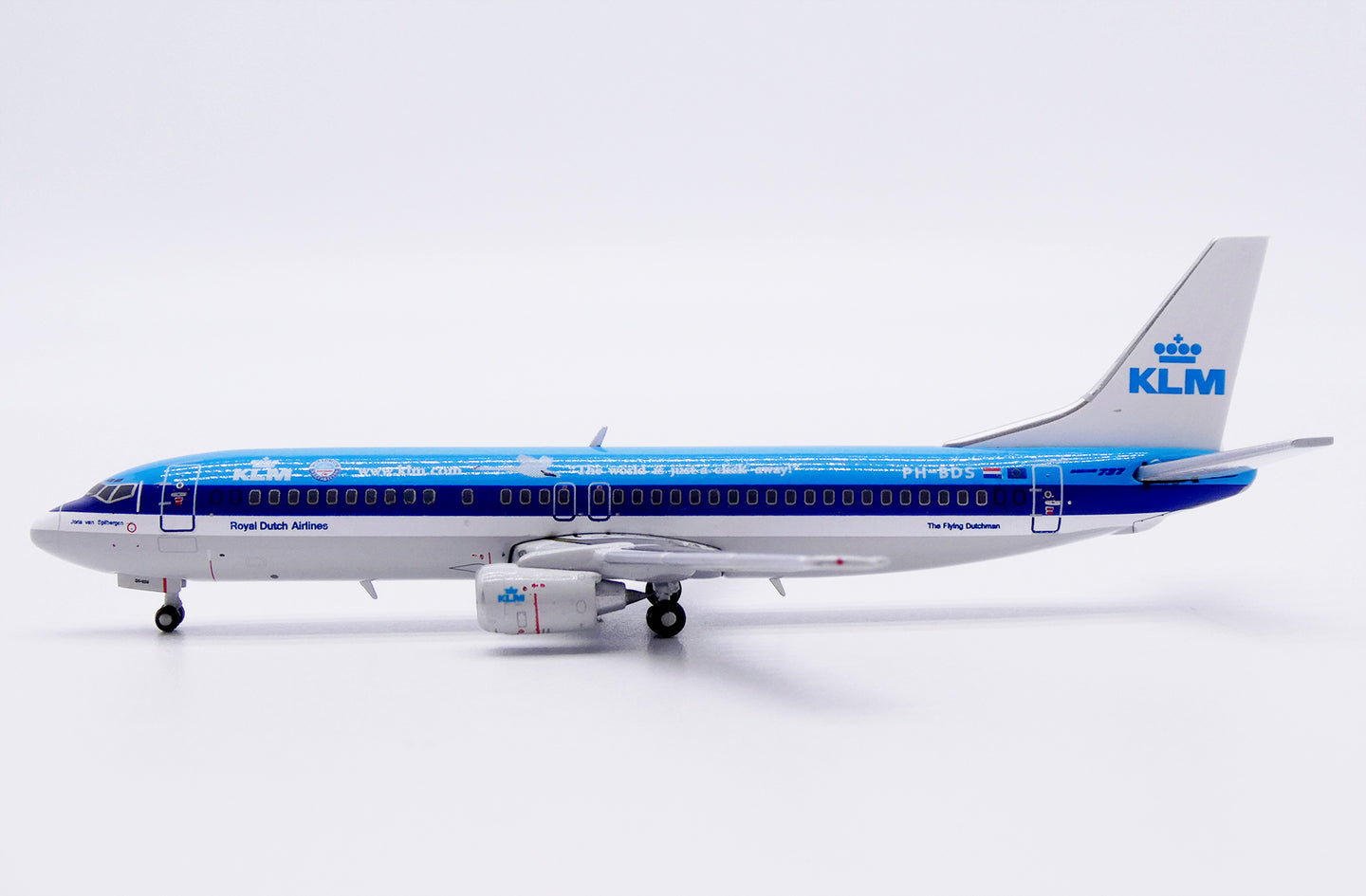 JC WINGS B737-400 ROYAL DUTCH AIRLINES (KLM) "THE WORLD IS JUST A CLICK AWAY" REG: PH-BDS