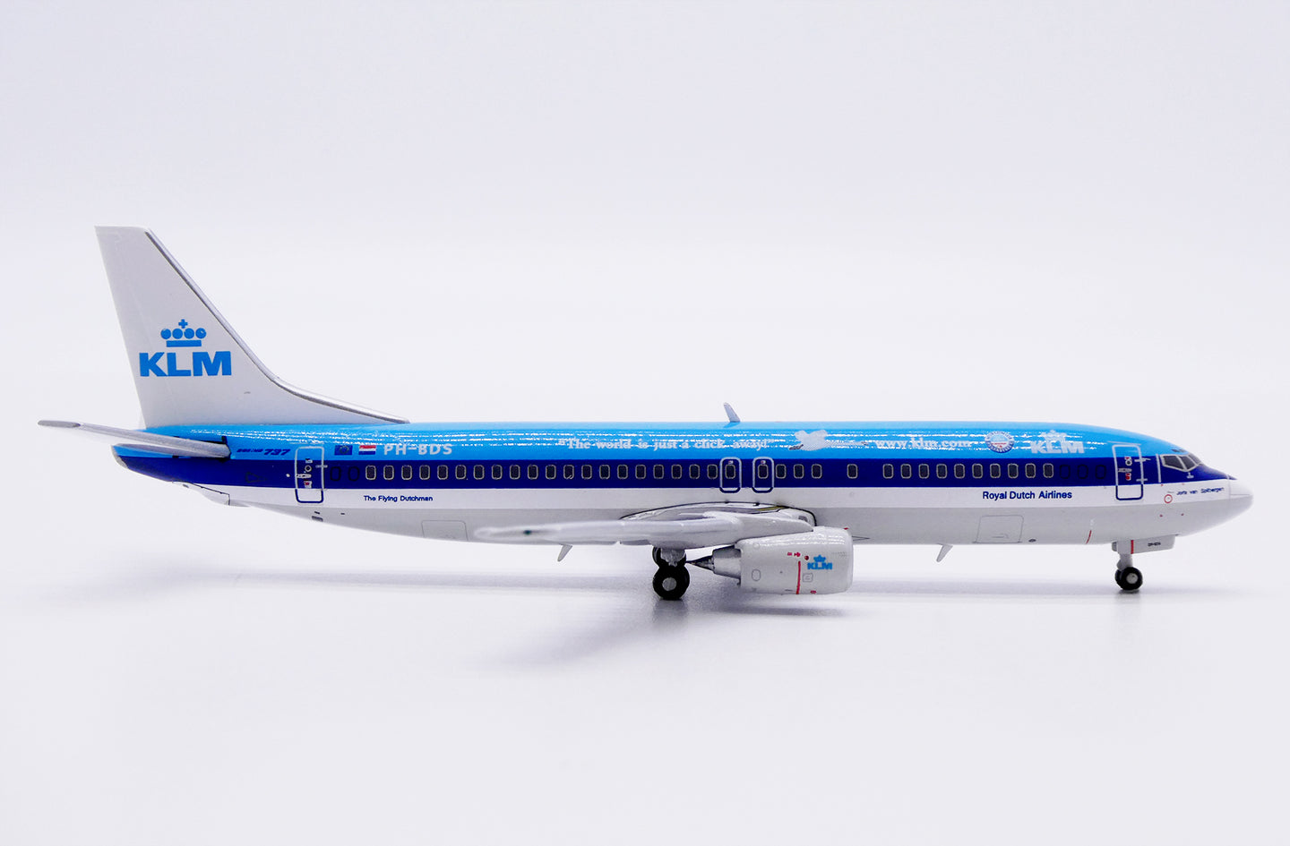 JC WINGS B737-400 ROYAL DUTCH AIRLINES (KLM) "THE WORLD IS JUST A CLICK AWAY" REG: PH-BDS