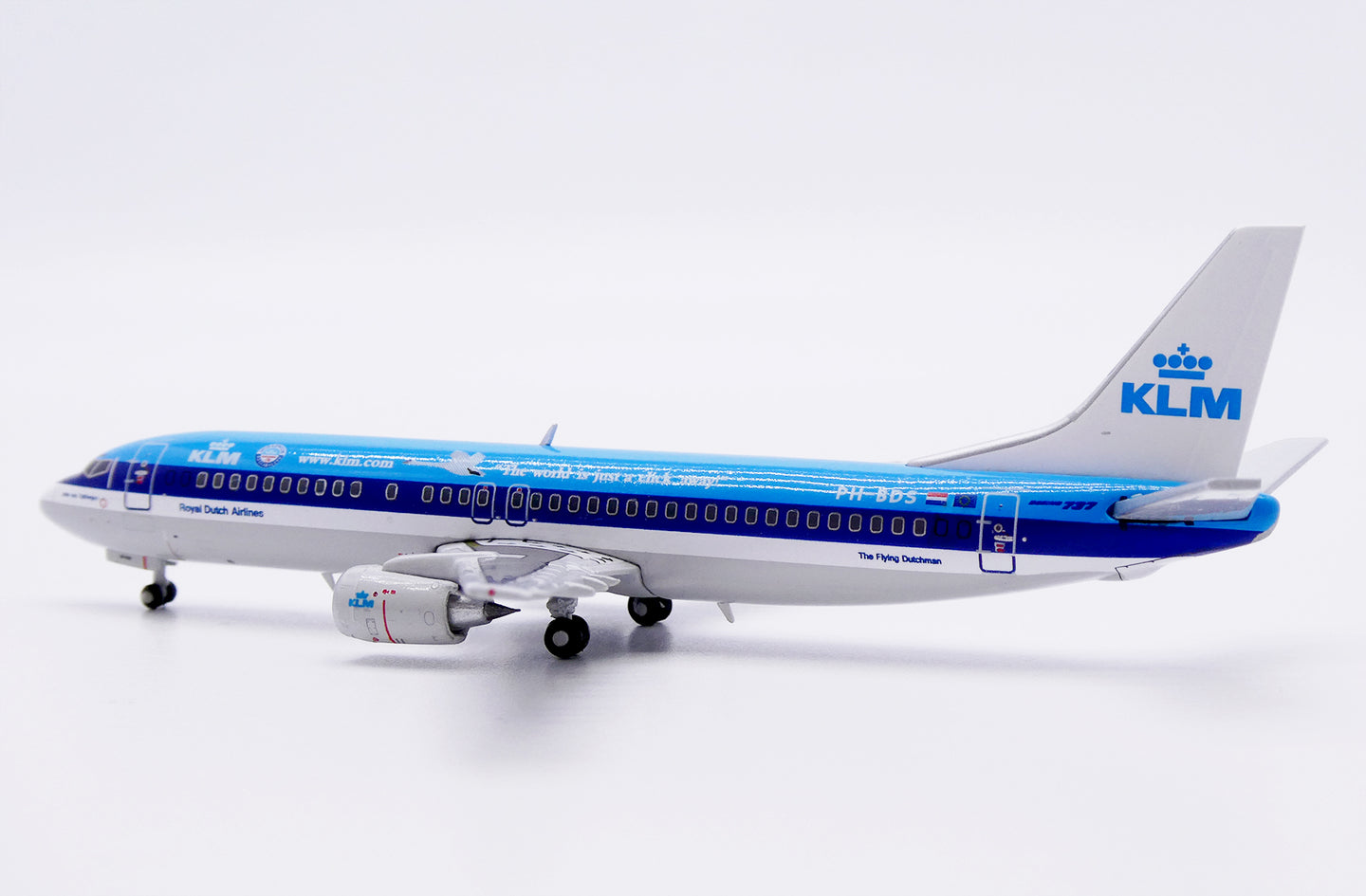 JC WINGS B737-400 ROYAL DUTCH AIRLINES (KLM) "THE WORLD IS JUST A CLICK AWAY" REG: PH-BDS