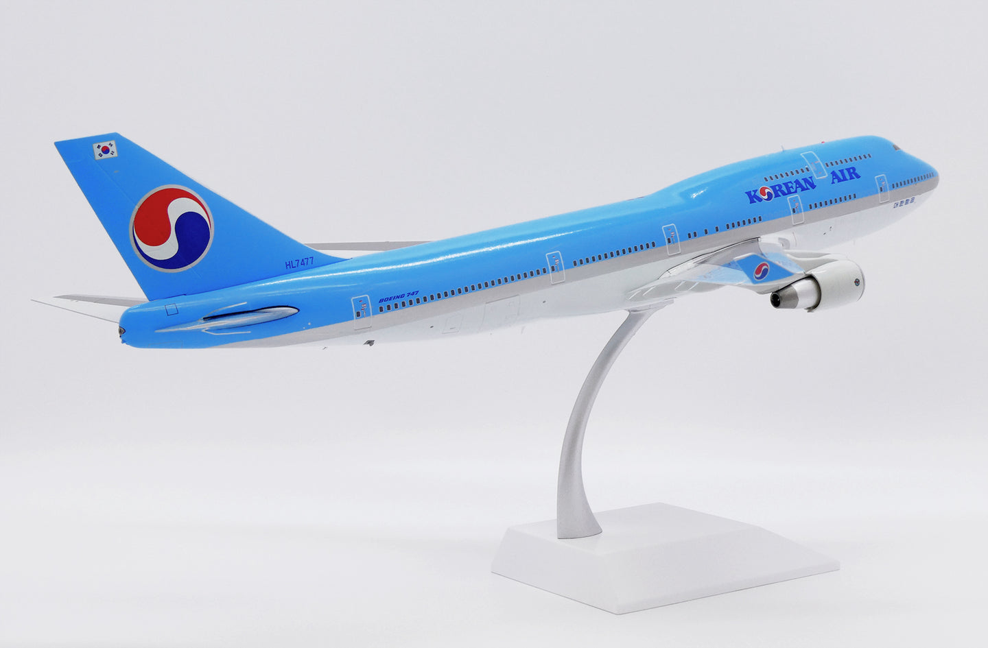 JC WINGS XX7477 1/200 BOEING 747-400 KOREAN AIR "OLD TITLES" REG: HL7477
