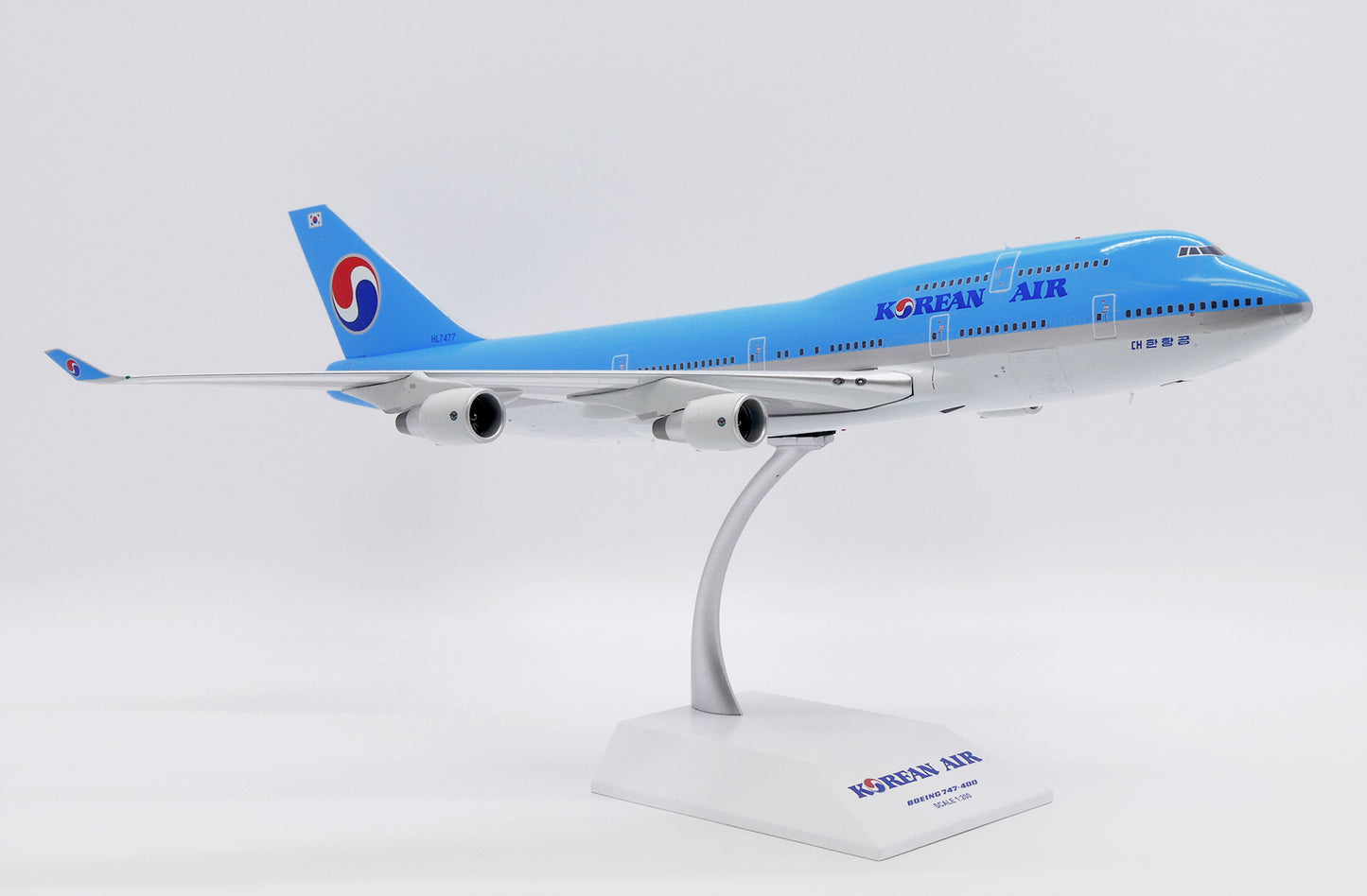 JC WINGS XX7477 1/200 BOEING 747-400 KOREAN AIR "OLD TITLES" REG: HL7477