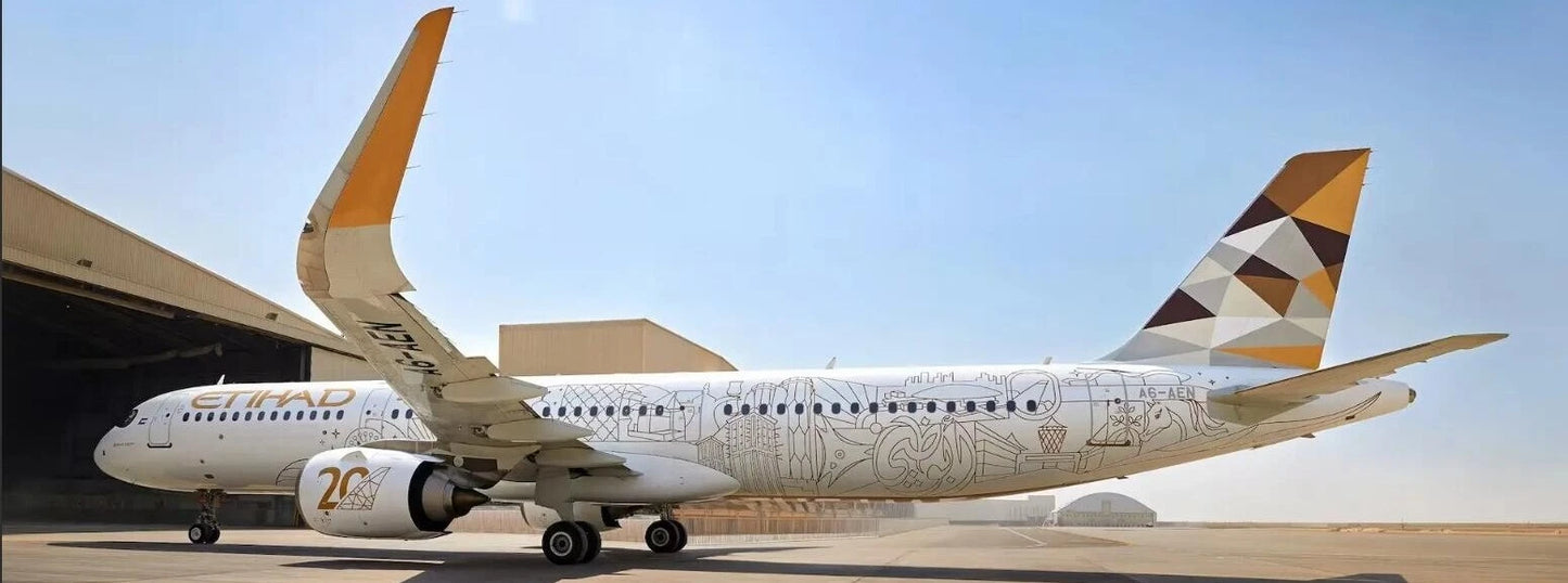JC WINGS A321NEO ETIHAD AIRWAYS "20 YEARS" REG: A6-AEN