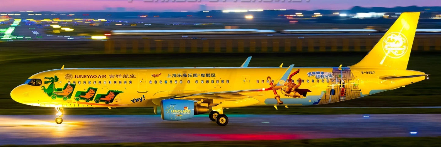 JC WINGS A321 JUNEYAO AIRLINES "LEGOLAND SHANGHAI RESORT" REG: B-9957
