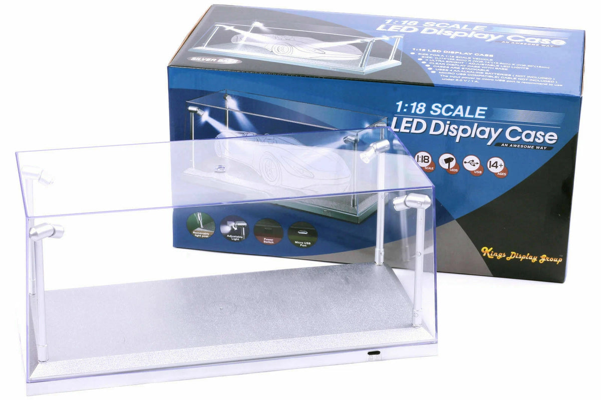 TRIPLE 9 DISPLAY CASE LED 4 ADJUSTABLE LIGHTS 35 X 15 X 16CM