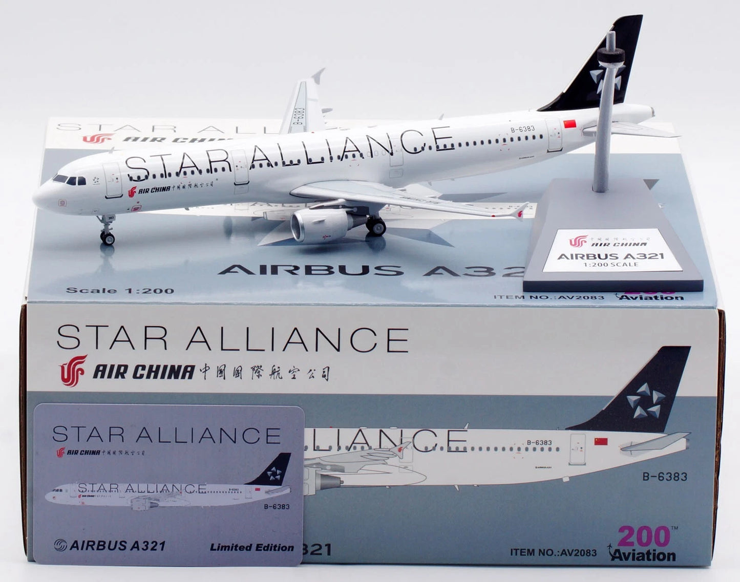 AVIATION 200 A321-213 AIR CHINA REG: B-6383