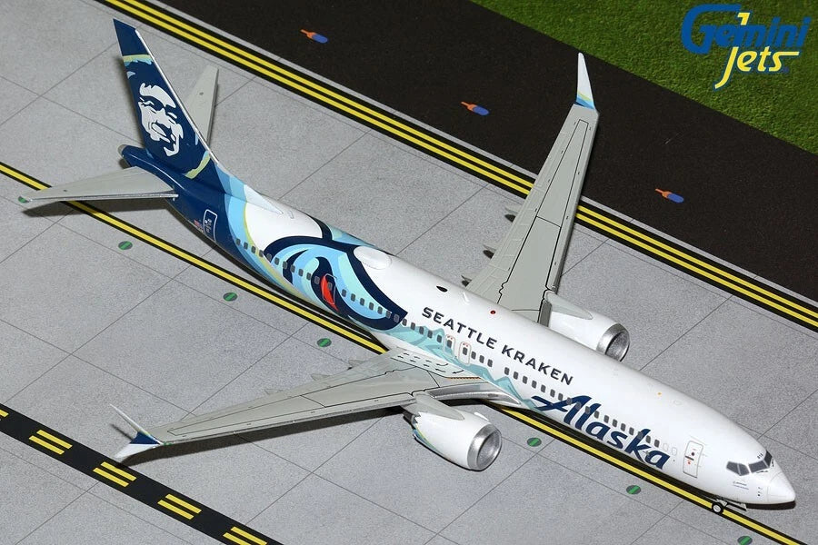 GEMINI JETS B737 MAX 9 ALASKA AIRLINES "SEATLLE KRAKEN" REG: N915AK