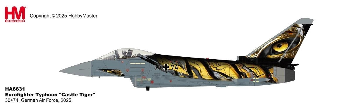 HOBBY MASTER EUROFIGHTER TYPHOON LUFTWAFFE "CASTLE TIGER" 30+74 2025